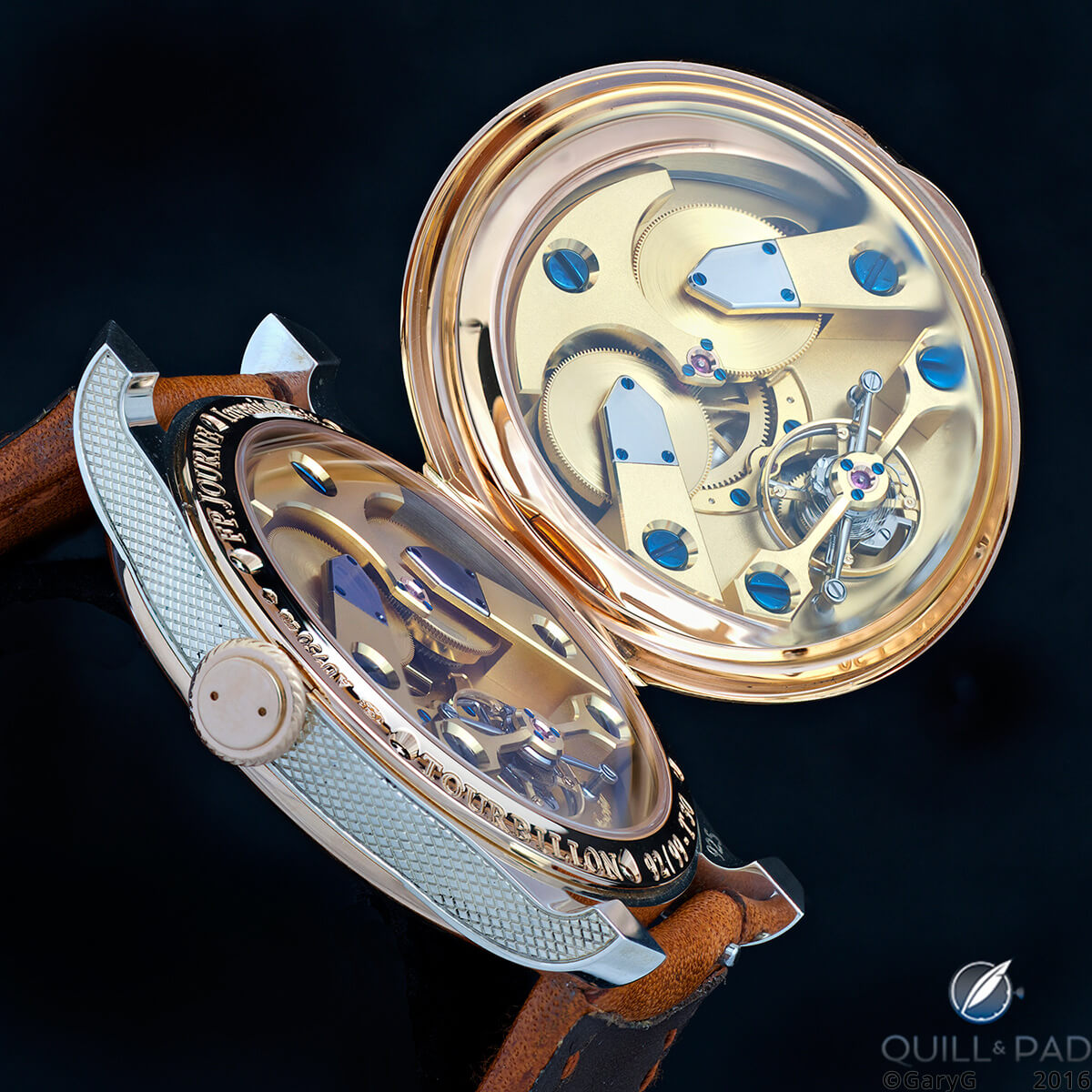 Gold and silver: unique case design, F.P. Journe Anniversary Tourbillon T30