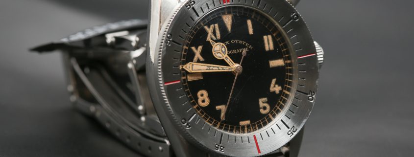 Rolex Oyster Zerograph mono pusher flyback chronograph Reference 3346 from 1937