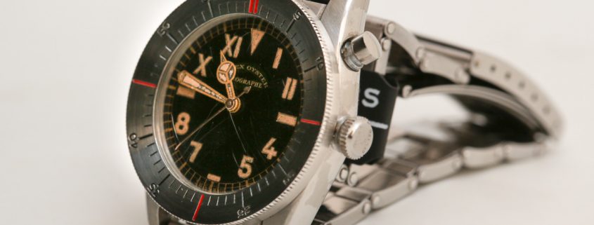 Rolex Oyster Zerograph mono pusher flyback chronograph Reference 3346 from 1937