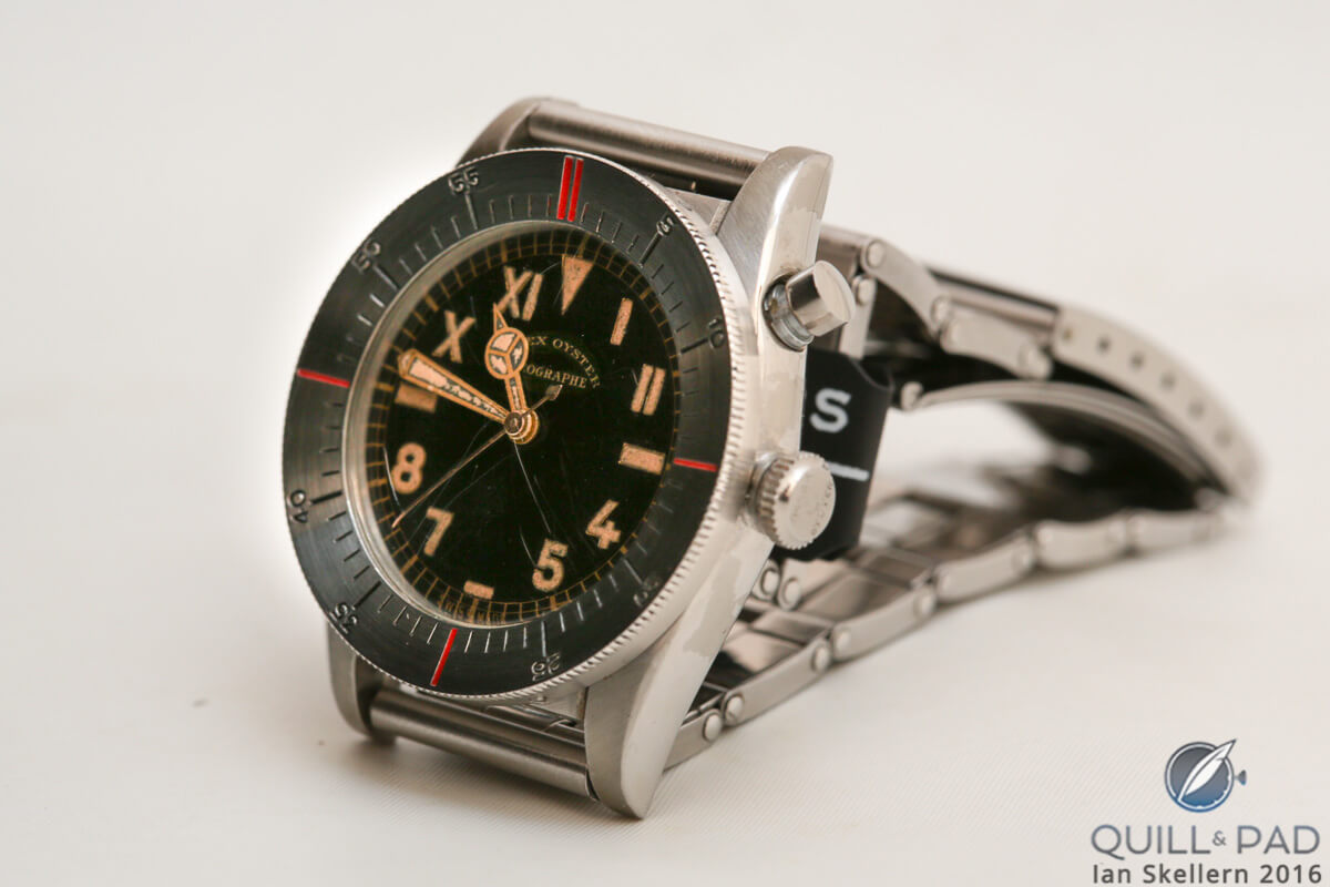 Rolex Oyster Zerograph monopusher flyback chronograph Reference 3346 from 1937
