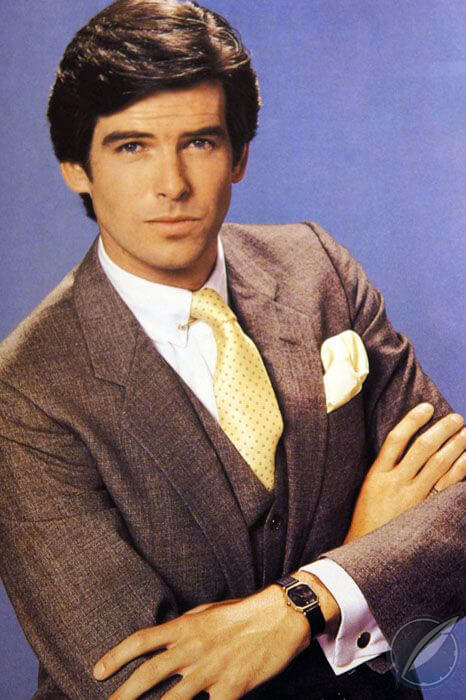 Pierce Brosnan as Remington Steele wearing a Rolex Cellini
