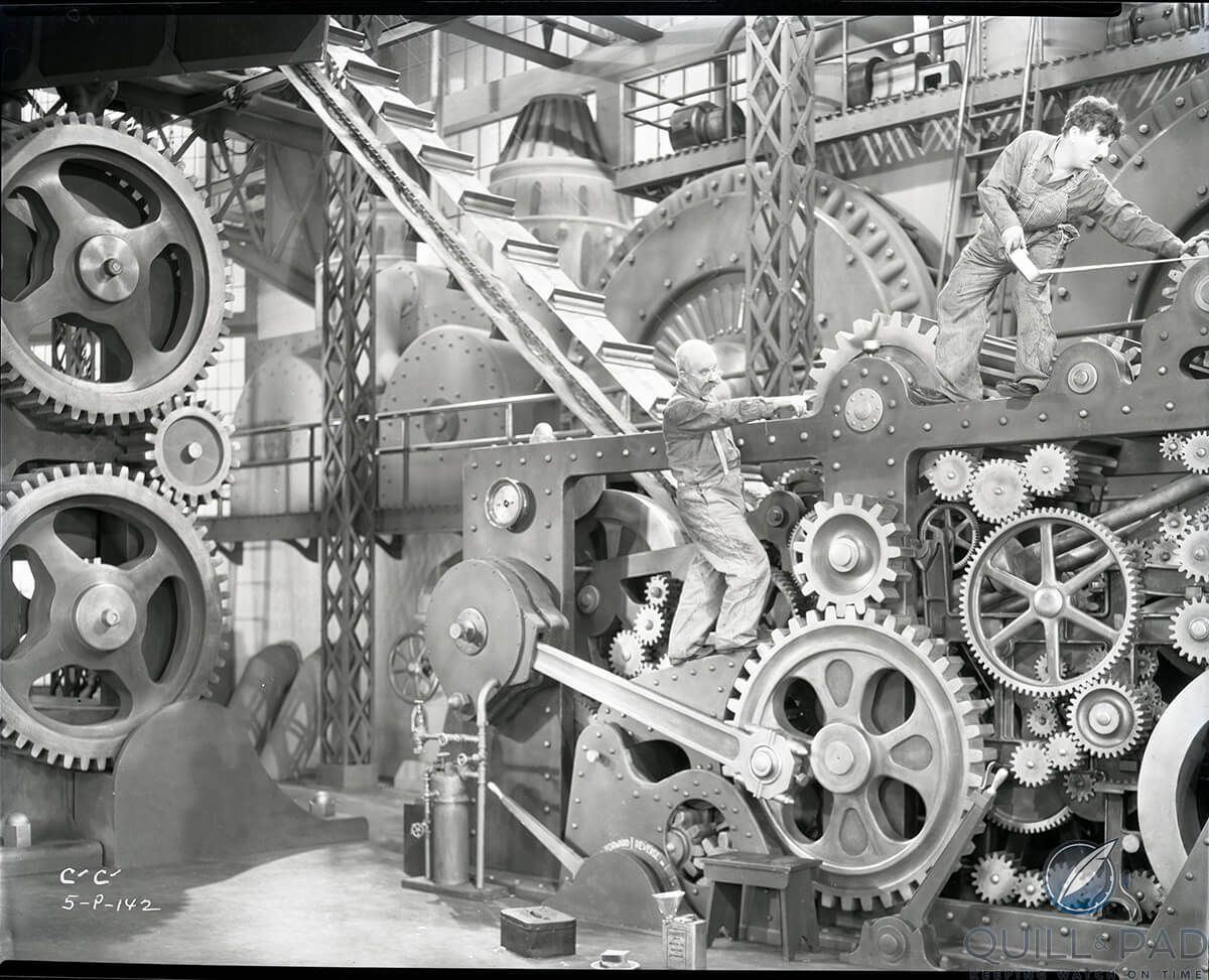 Iconic machinery from Charlie Chaplin's 1936 film Modern Times
