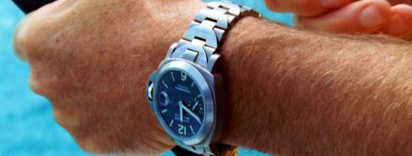 Pierce Brosnan wearing a Panerai Luminor in "After-The-Sunset"