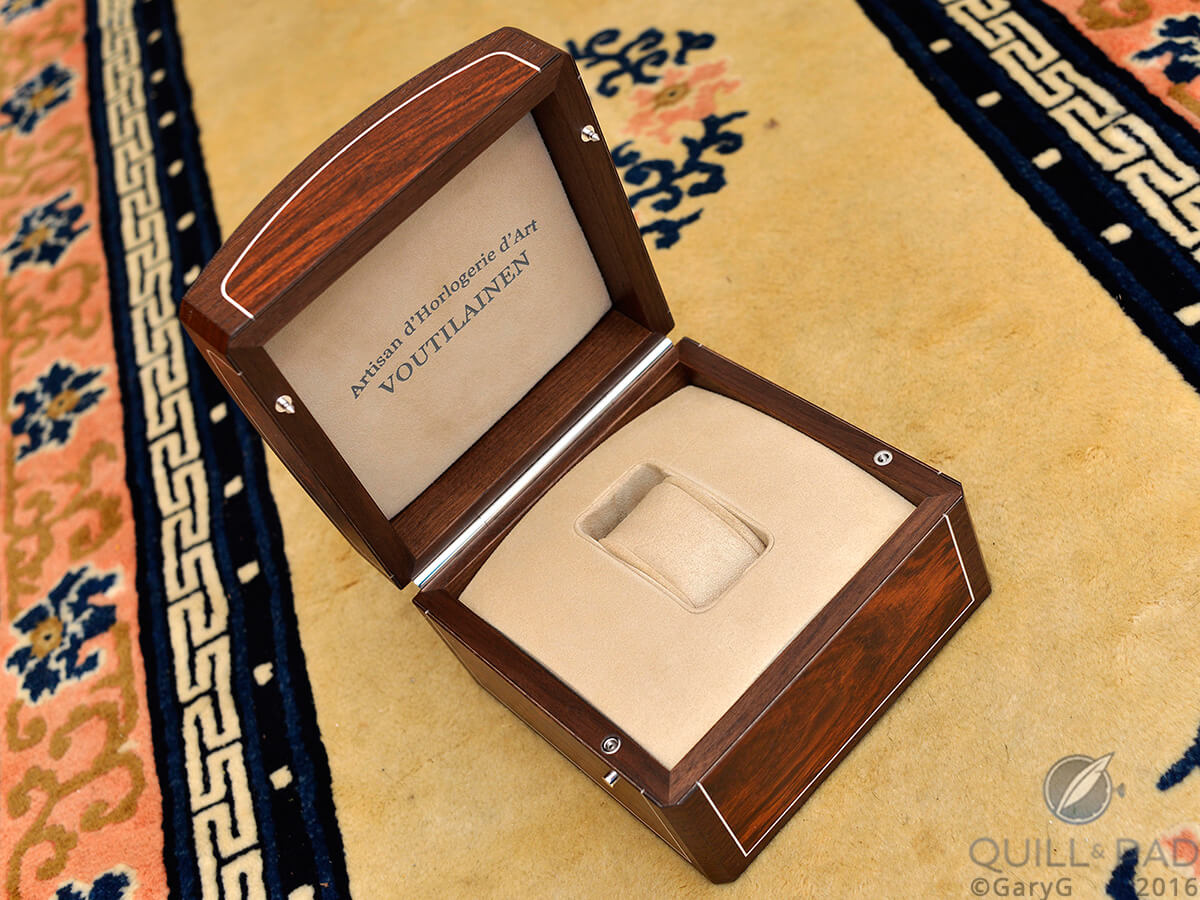 Presentation box, Voutilainen Masterpiece II Chronograph