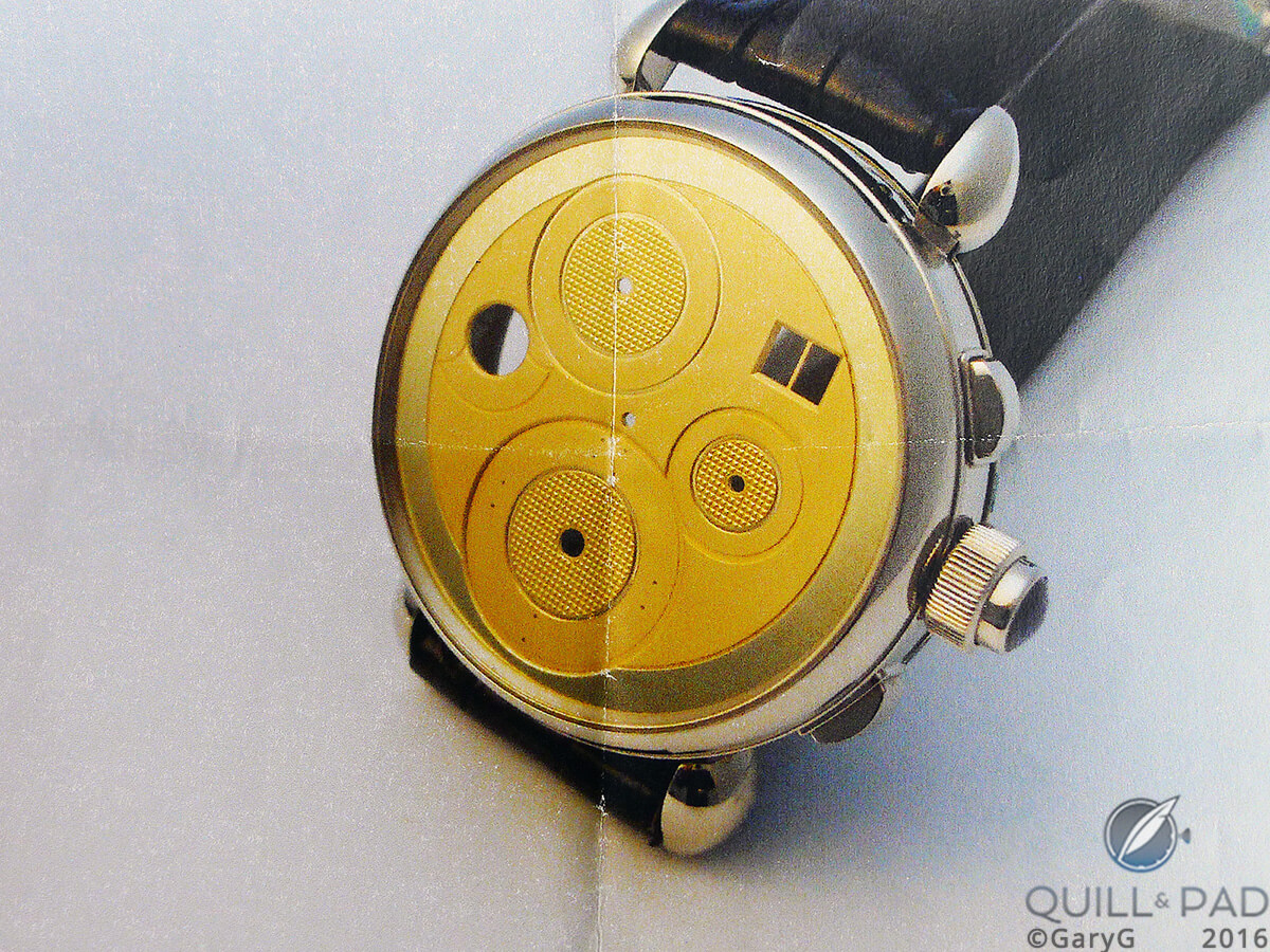 The start of it all: raw dial blank of the Kari Voutilainen Masterpiece Chronograph II