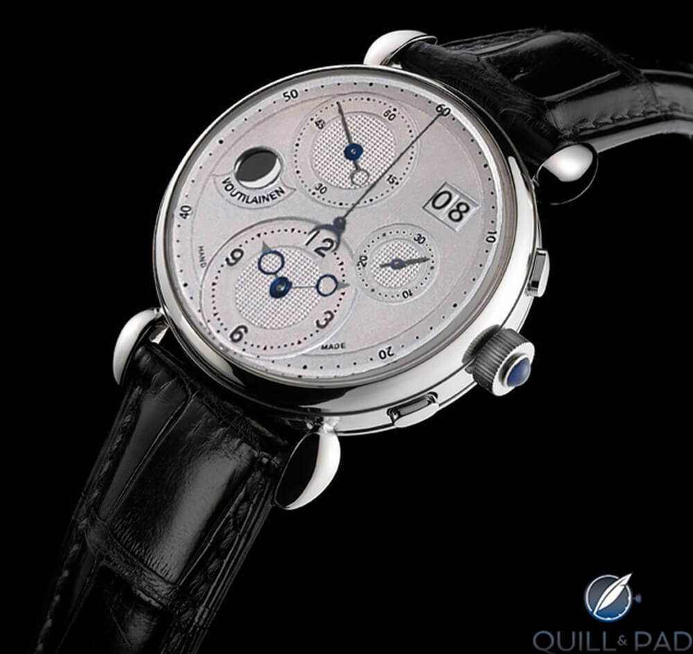 Early photoshop mockup of the Voutilainen Masterpiece Chronograph II
