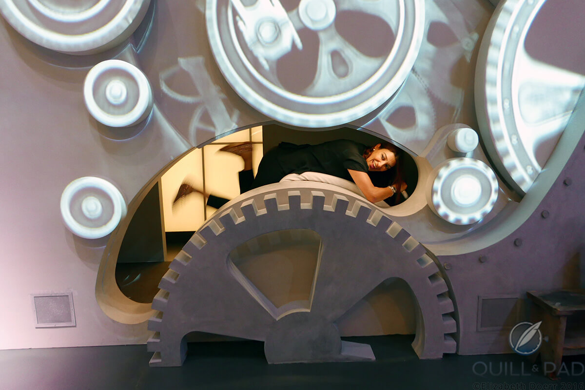 Interactive Modern Times exhibit at Chaplin's World
