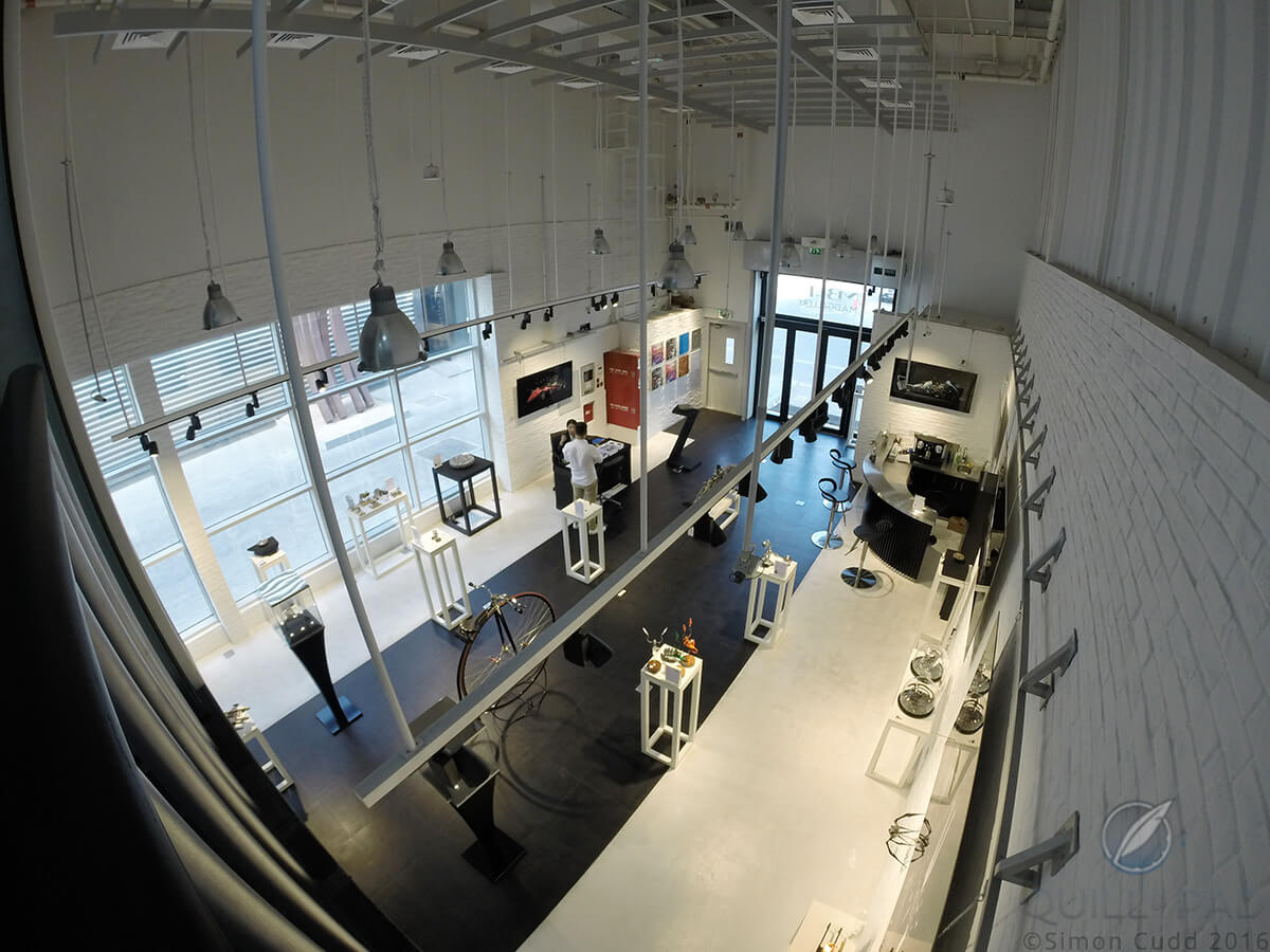 Inside the MB&F M.A.D.Gallery Dubai