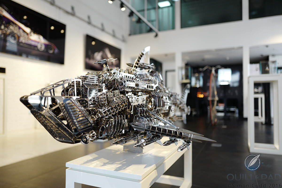 Xia Hang’s “To Poseidon” sculpture at the MB&F M.A.D.Gallery Dubai