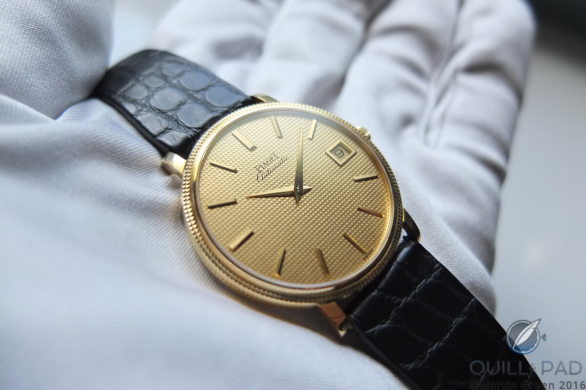 An exceptionally beautiful ultra-thin Piaget Caliber 12P model from 1969
