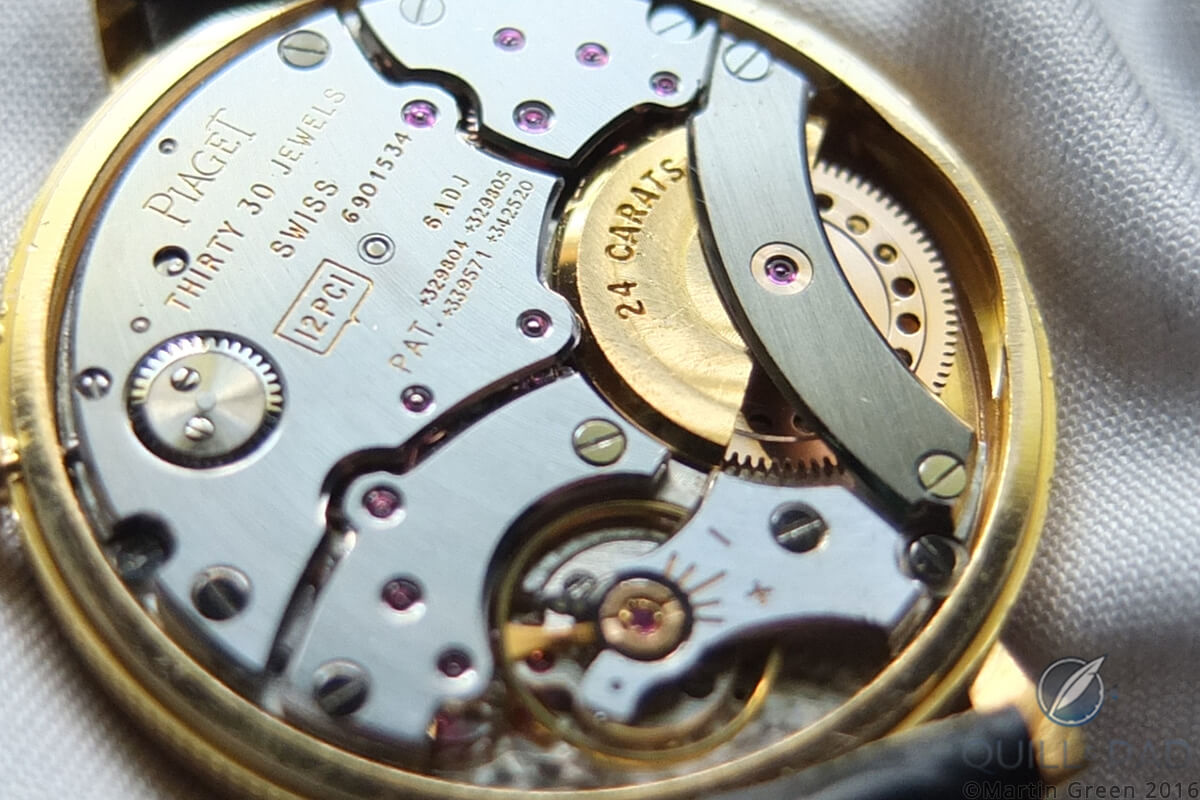 Vintage Piaget Caliber 12P with 24-karat gold micro rotor
