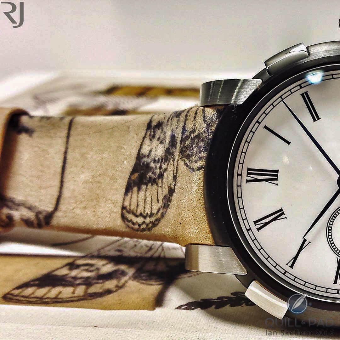 Tattooed strap of the Romain Jerome Tattoo-DNA by Xoil