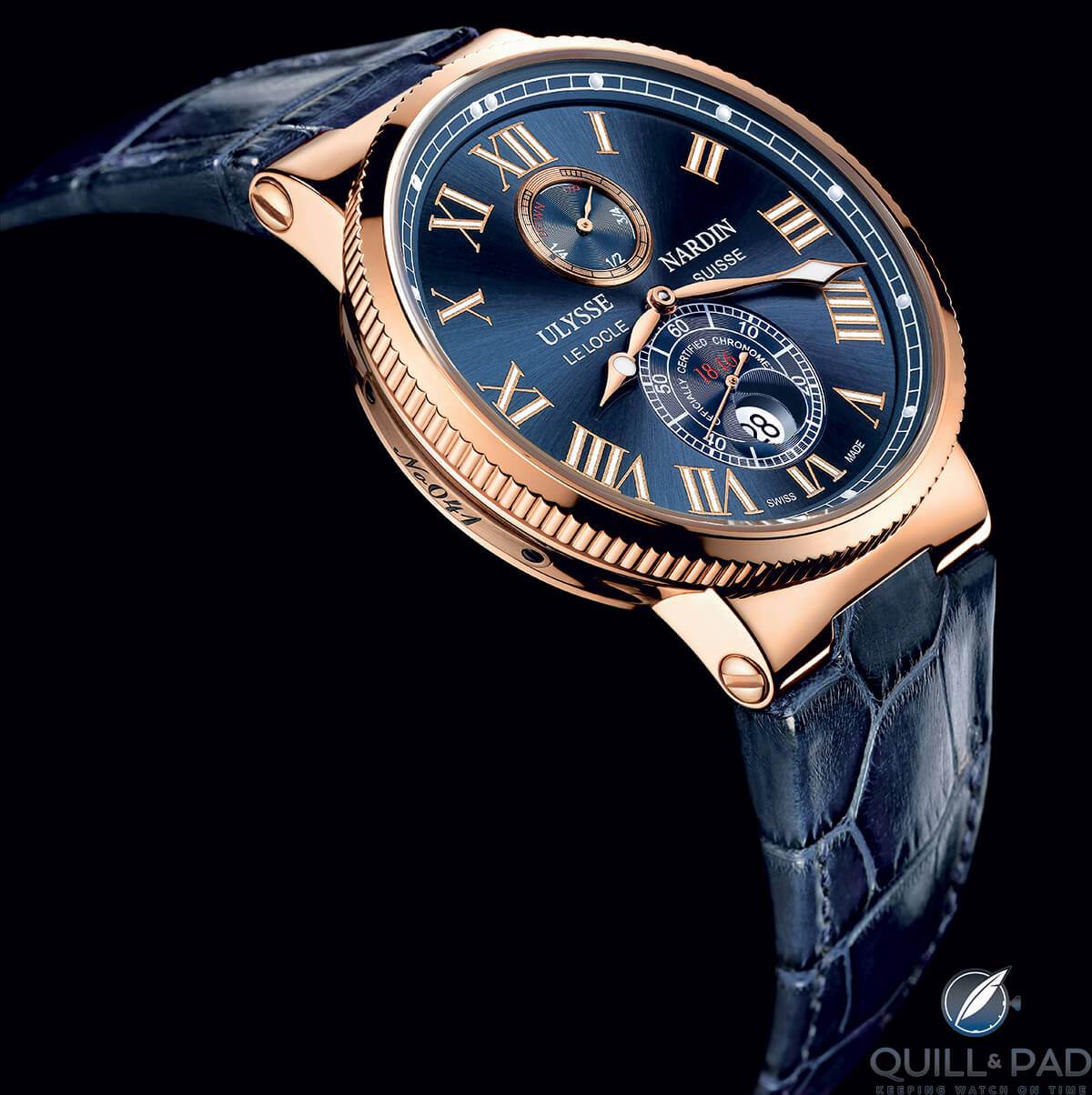 Ulysse Nardin Maxi Marine Chronometer in red gold