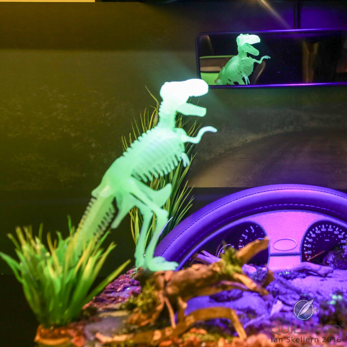 Part of the Urwerk UR-105 T-Rex display at the 2016 SIHH