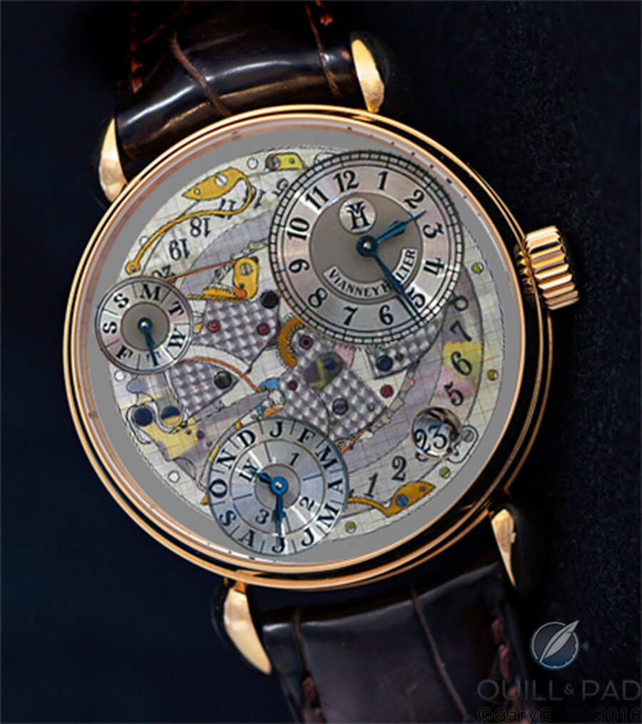 Rendering of a fantasy: round-cased Vianney Halter Antiqua