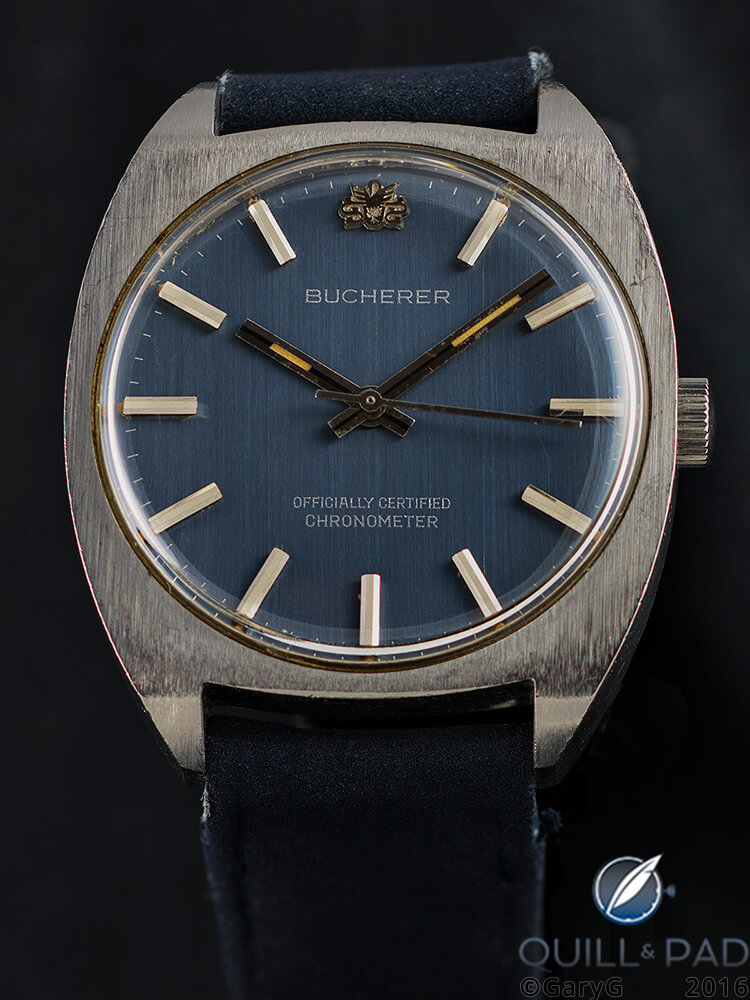 Frontal view of the author’s Bucherer Chronometer