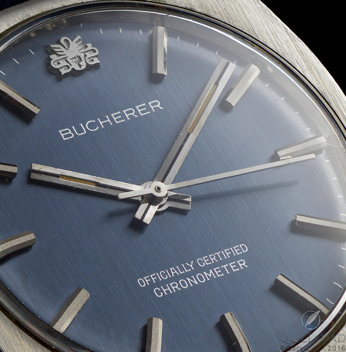 Dial detail, Bucherer Chronometer