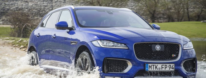 Jaguar F-Pace getting its feet wet