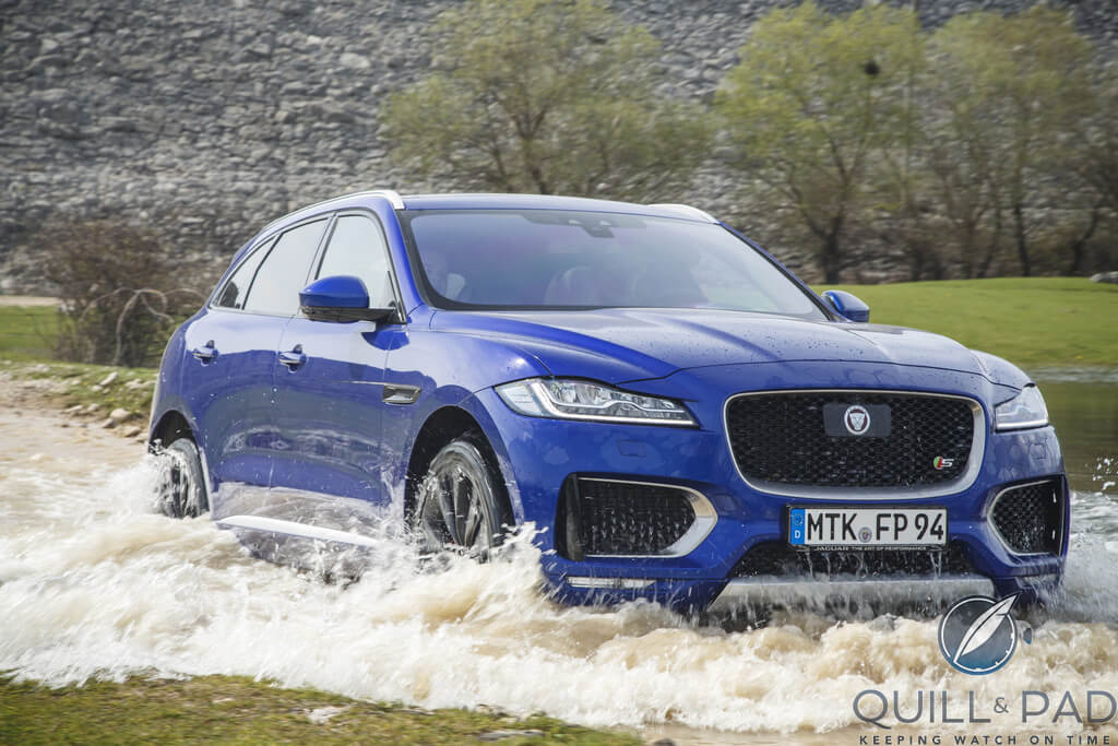 Jaguar F-Pace getting its feet wet