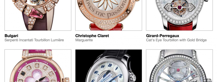 Pre-selected Ladies' High-Mech watches in the 2016 GPHG