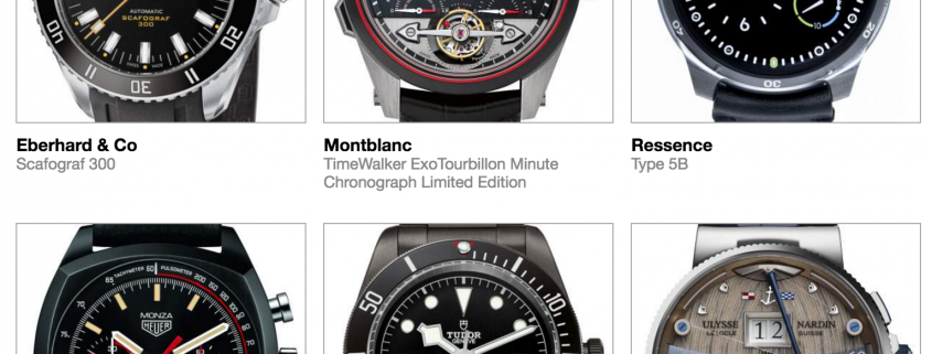 Pre-selected Sport watches in the 2016 GPHG