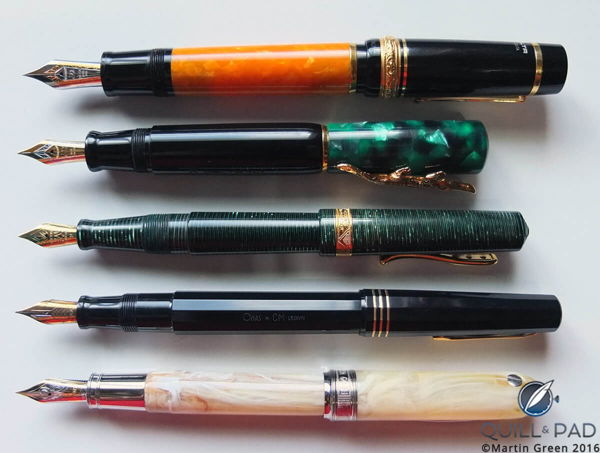 An overview of the author's Italian period fountain pens