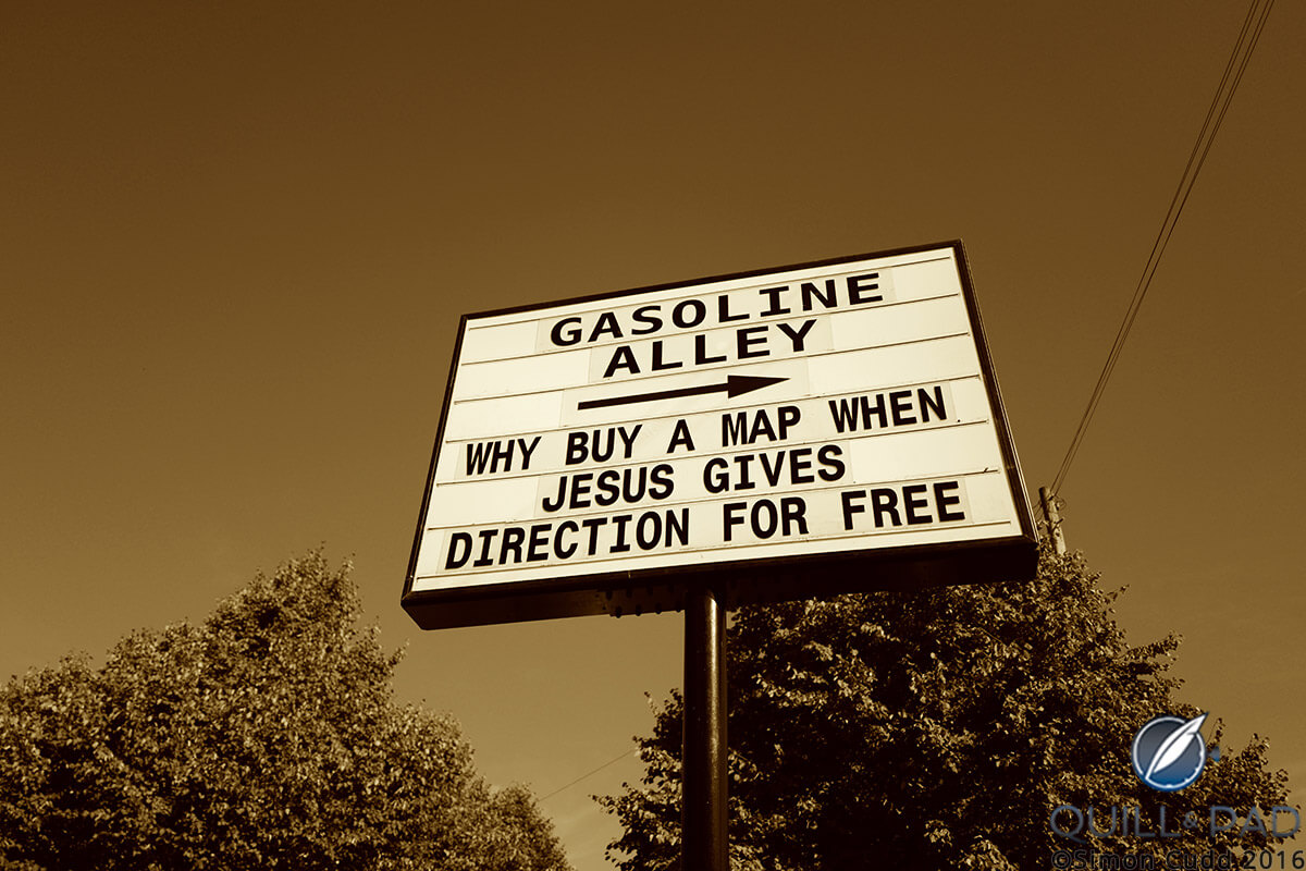 Billboard at the Goodwood Revival