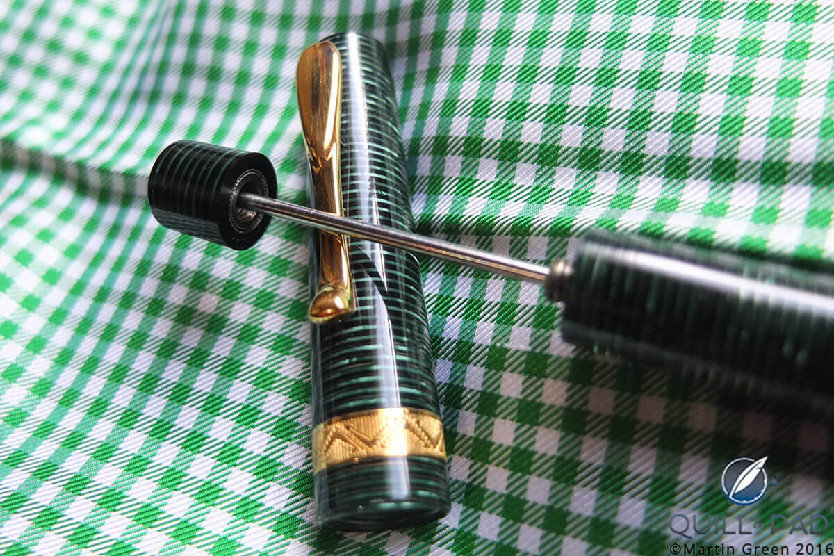 High-vacuum, but low practicality, power filler on the author's Visconti Manhattan fountain pen