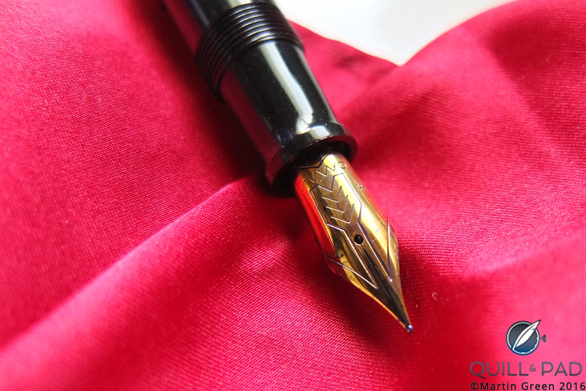 Nib of the Omas fountain pen