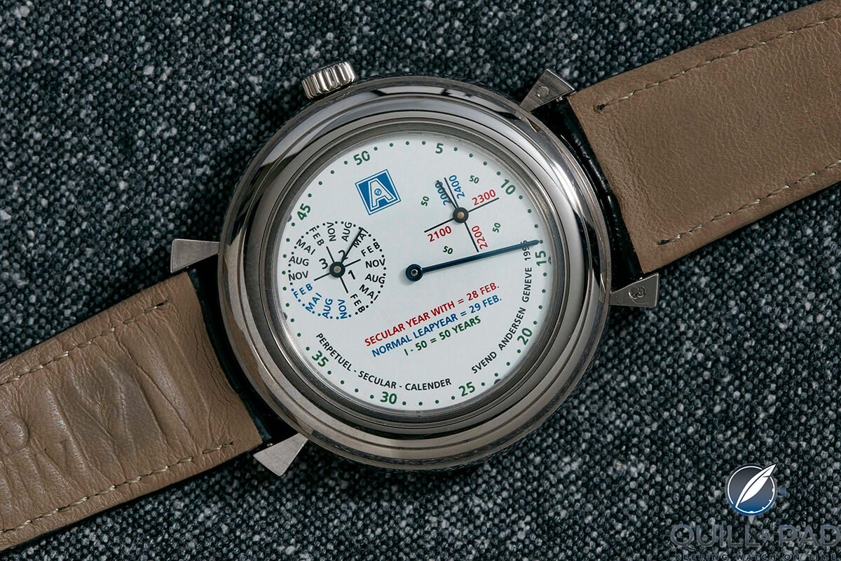 a Secular Perpetual Calendar by Svend Andersen seen on Contrapante.com (photo courtesy Contrapante)