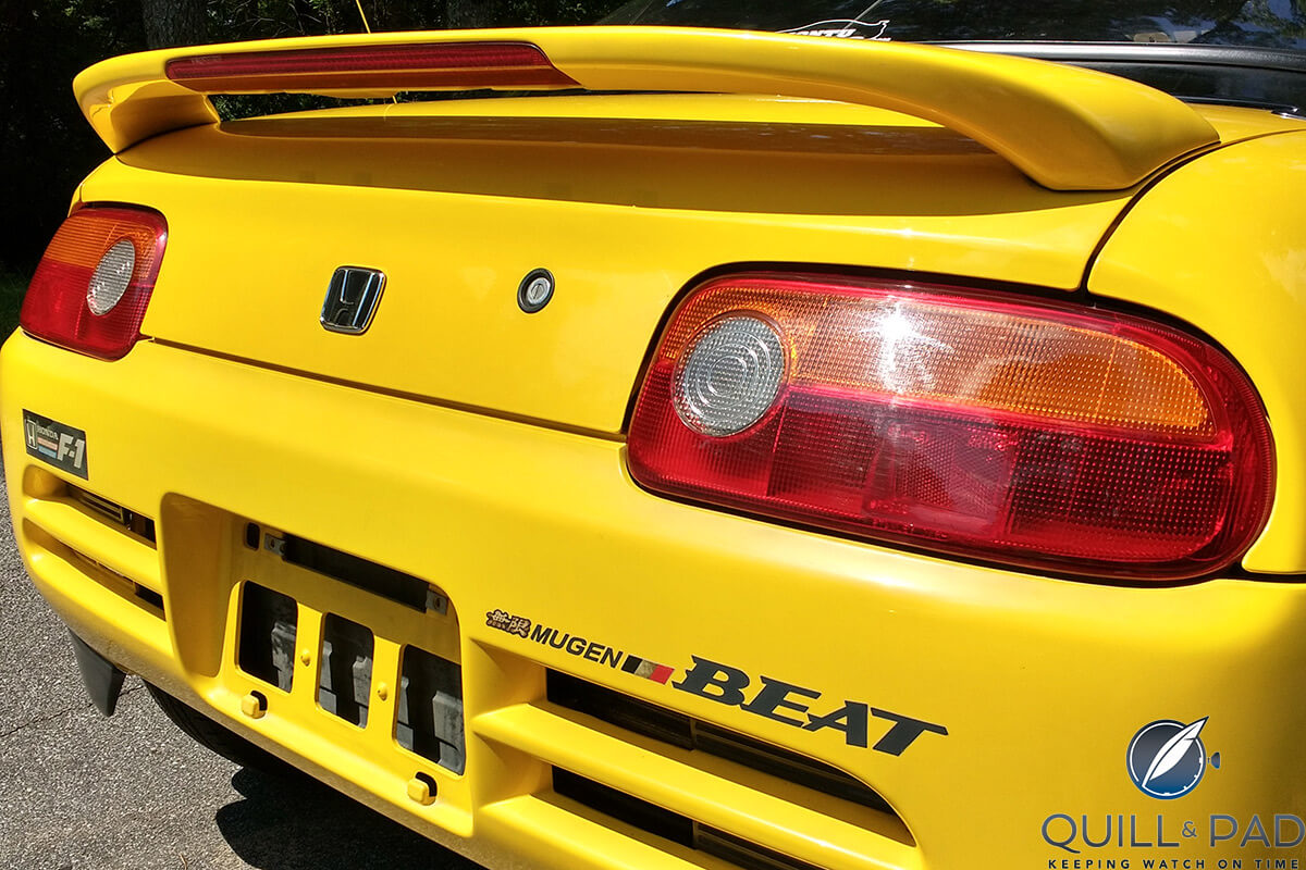Back of the author's Honda Beat