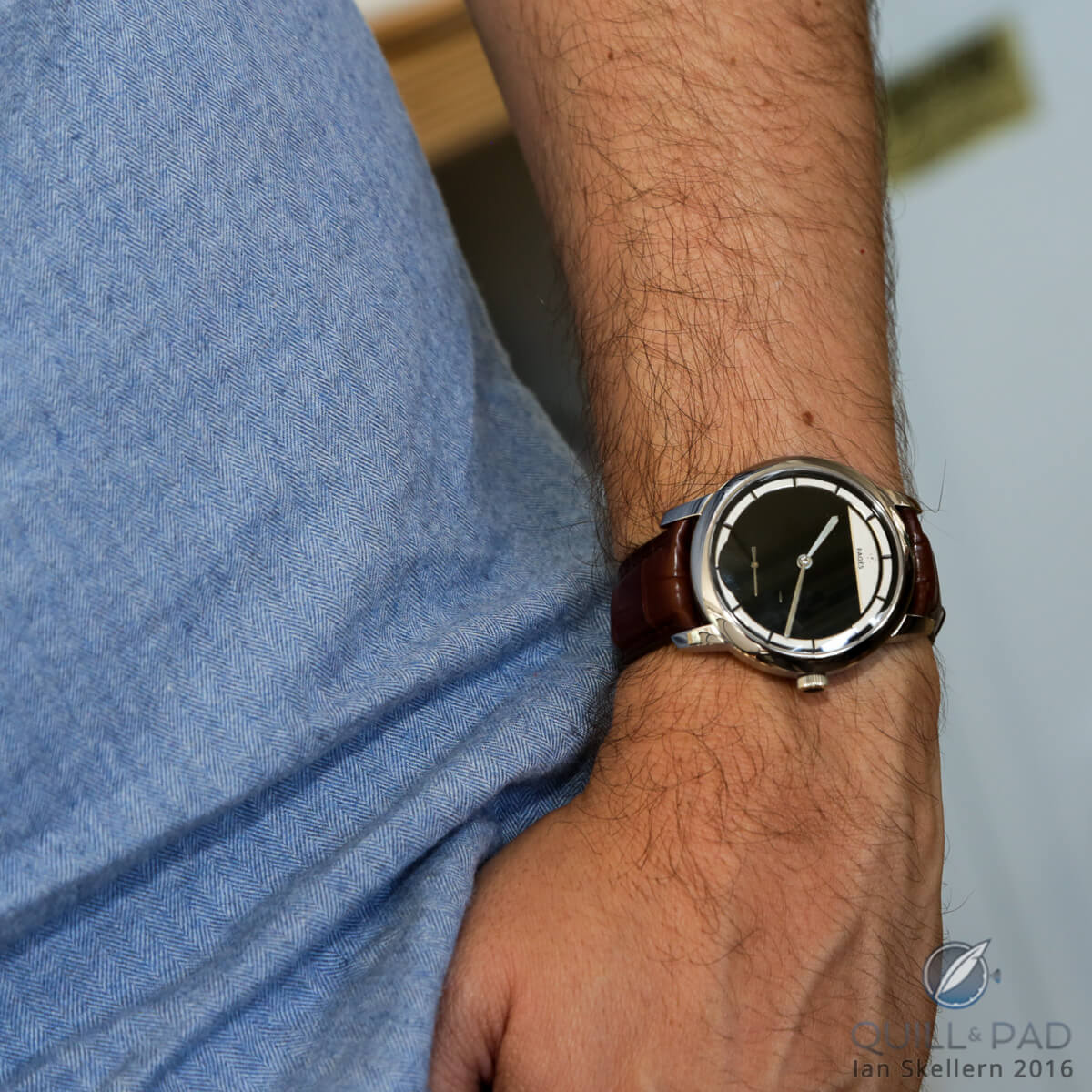 The sublime Soberly Onyx on the wrist of Raúl Pagès
