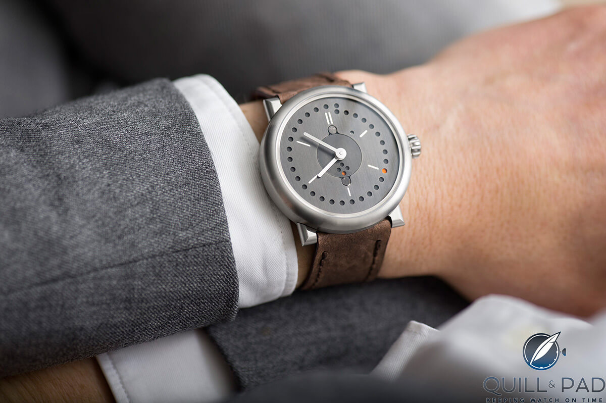 Ochs und Junior Perpetual Calendar on the wrist