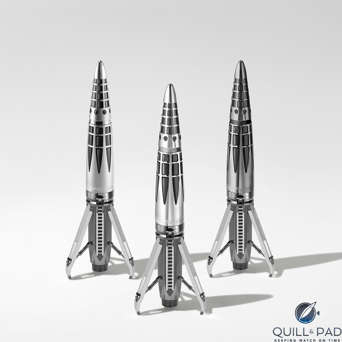 Astrograph by Caran d'Ache and MB&F in three shades of grey