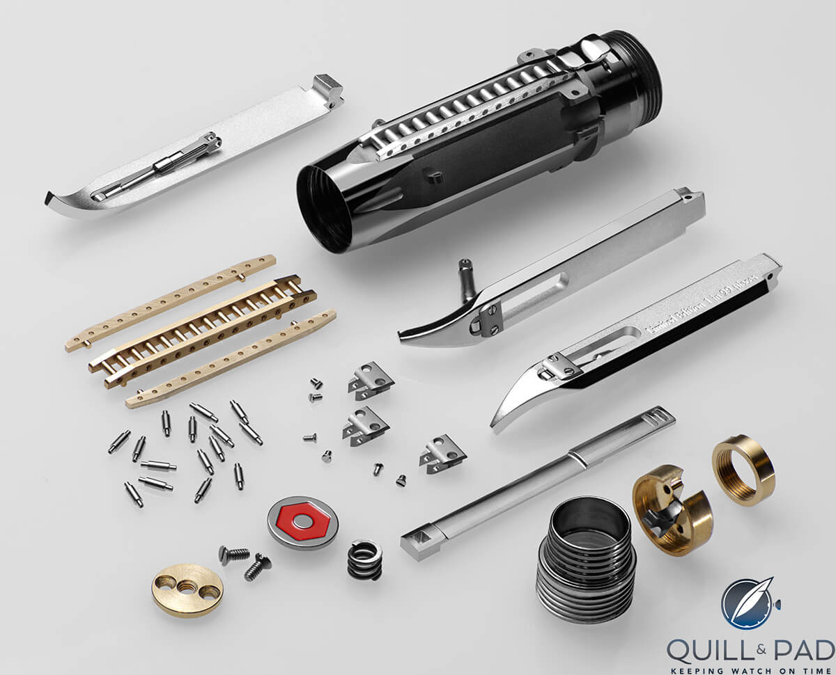 99 components make up Astrograph by Caran d'Ache and MB&F, that's more than many mechanical watches