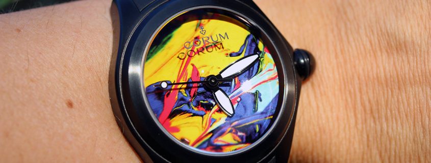 Boris Pjanic's custom Corum Bubble on the wrist