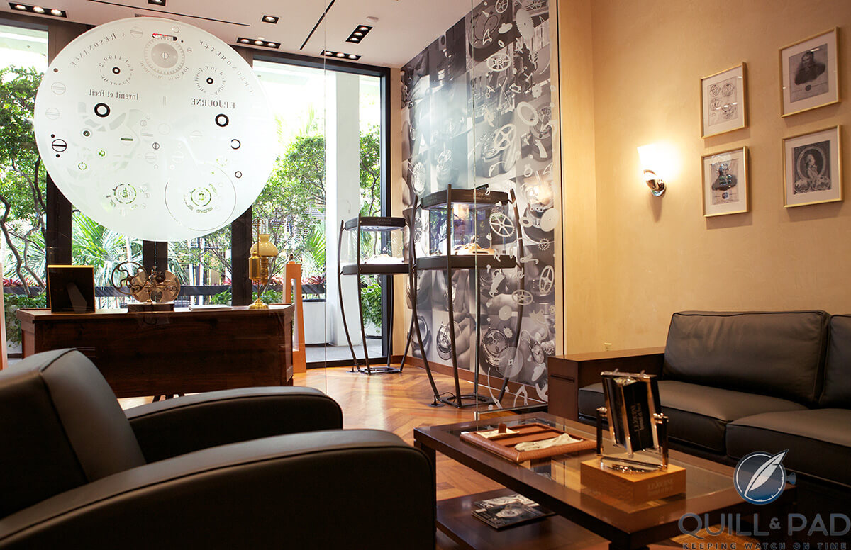 Inside the F.P. Journe boutique in Miami