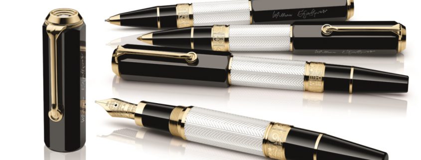 Montblanc Writers Edition William Shakespeare set with fountain pen, ballpoint, rollerball and mechanical pencil