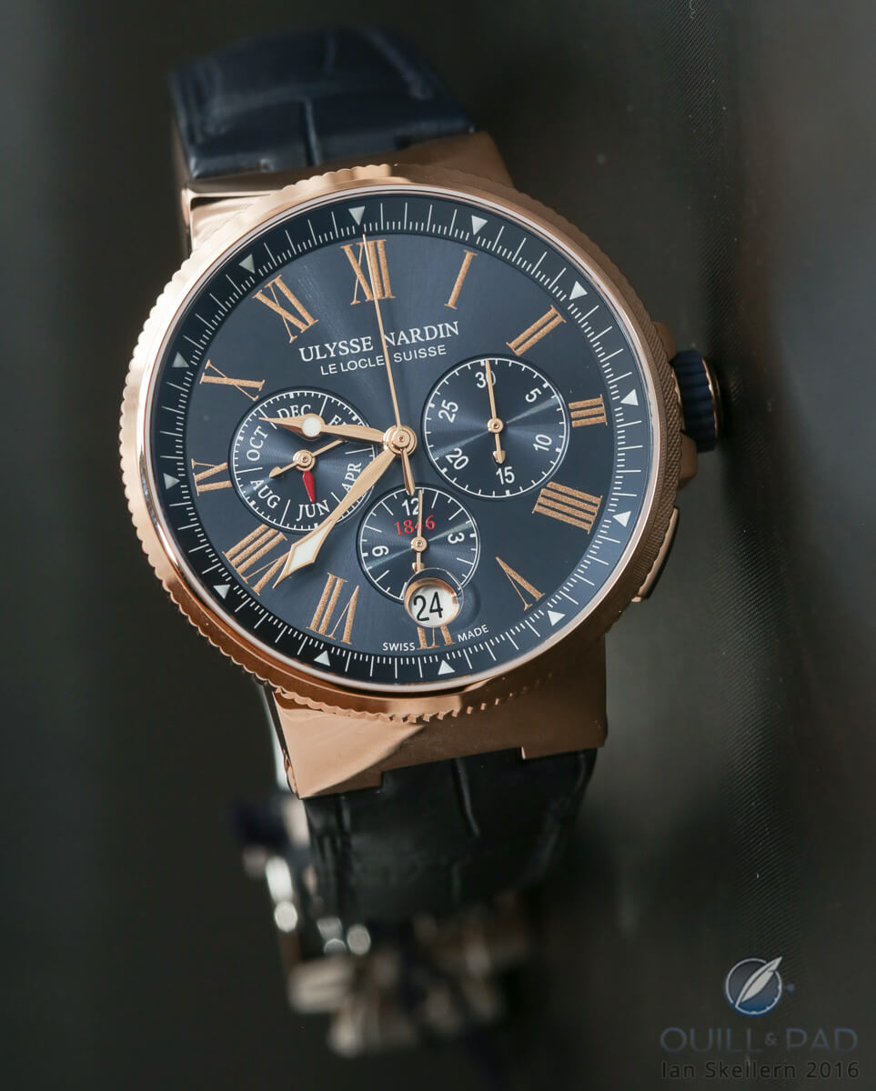 Ulysse Nardin Marine Chronograph Annual Calendar in red gold