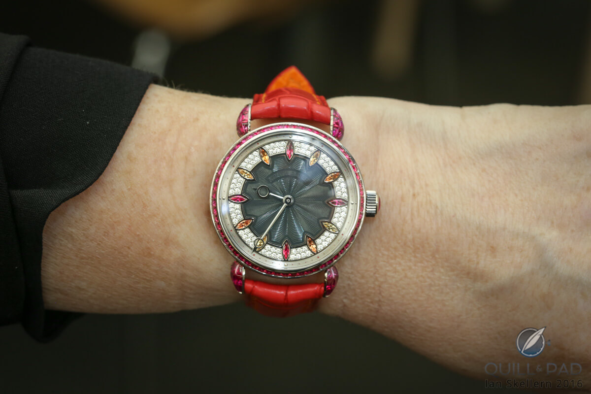 Voutilainen Scintillante on the wrist