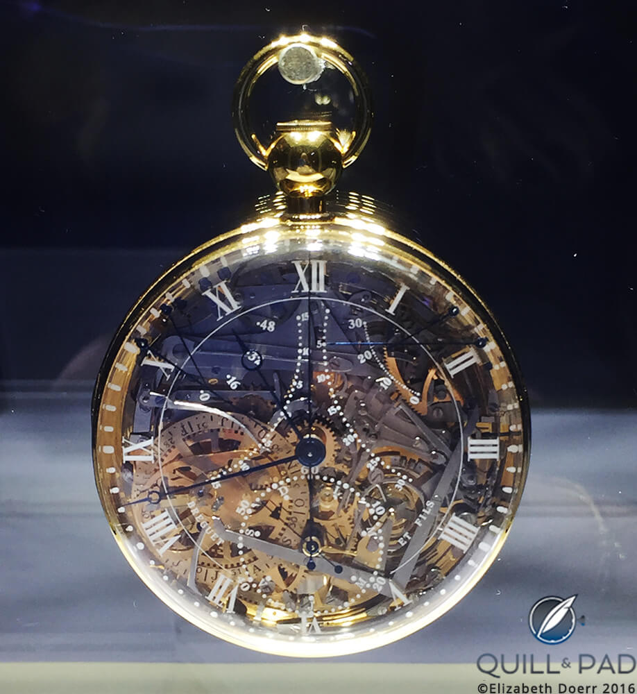 Breguet Grande Complication No. 1160, on rare display in Tokyo at the beginning of November 2016