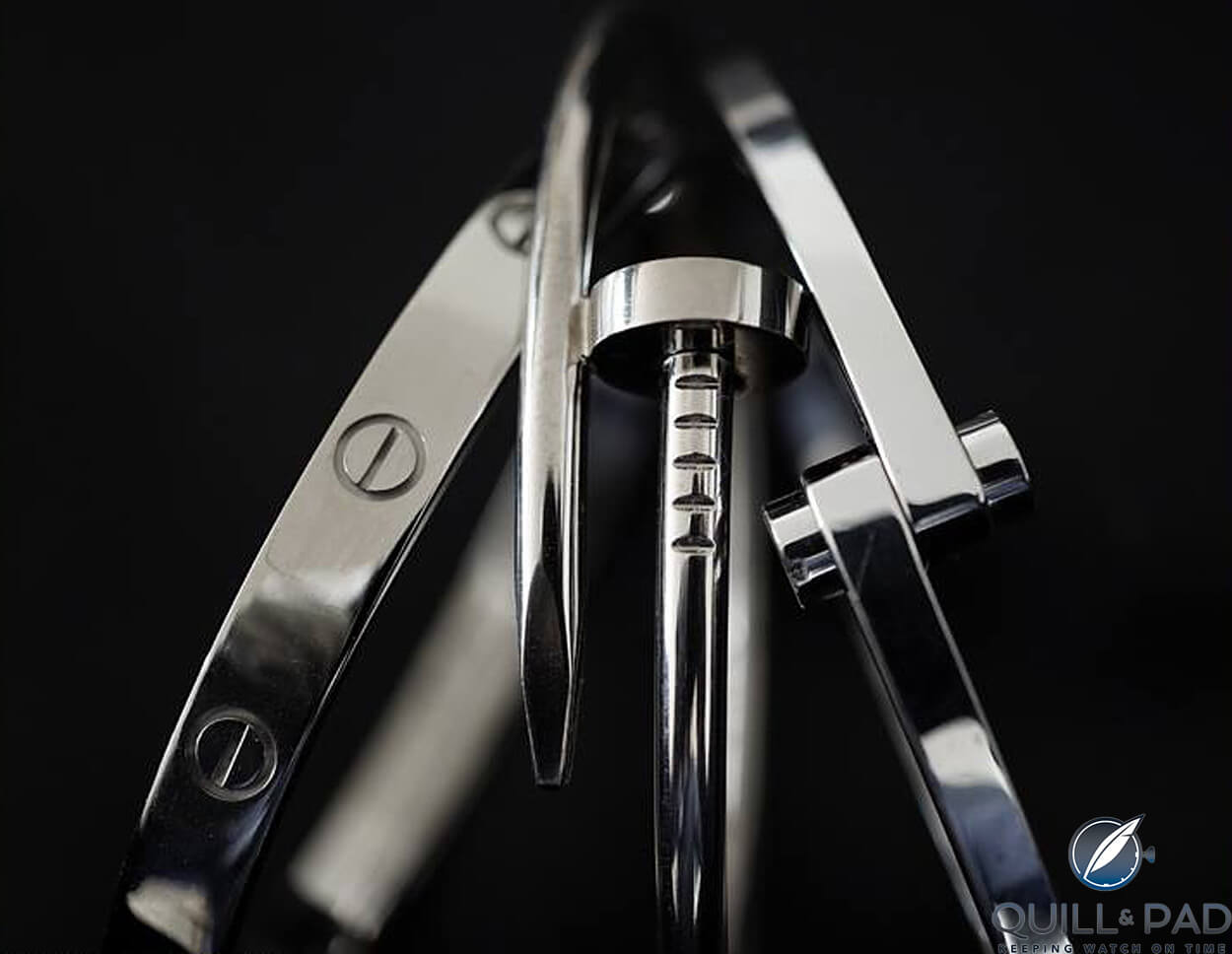 The three Cartier bracelets by Aldo Cipullo: Love, Juste un Clou, and Menotte