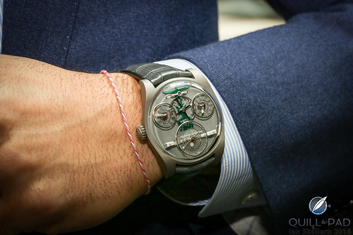 Emmanuel Bouchet Boutique Edition Ahmed Seddiqi & Sons Complication One on the wrist
