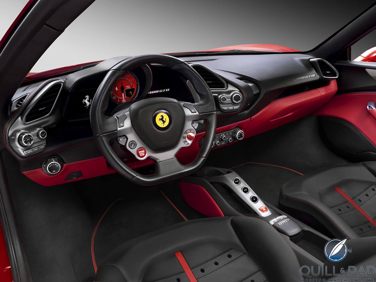 Dash of the Ferrari 488 GTB