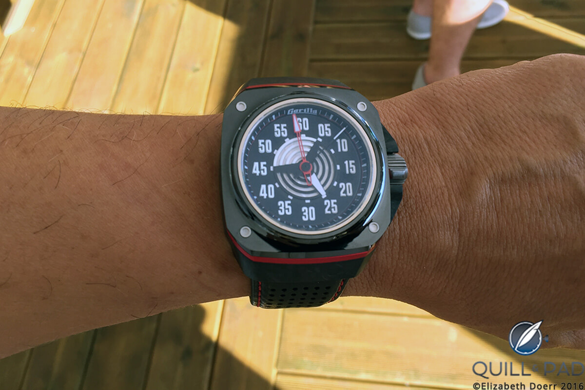 Gorilla Fastback on the wrist