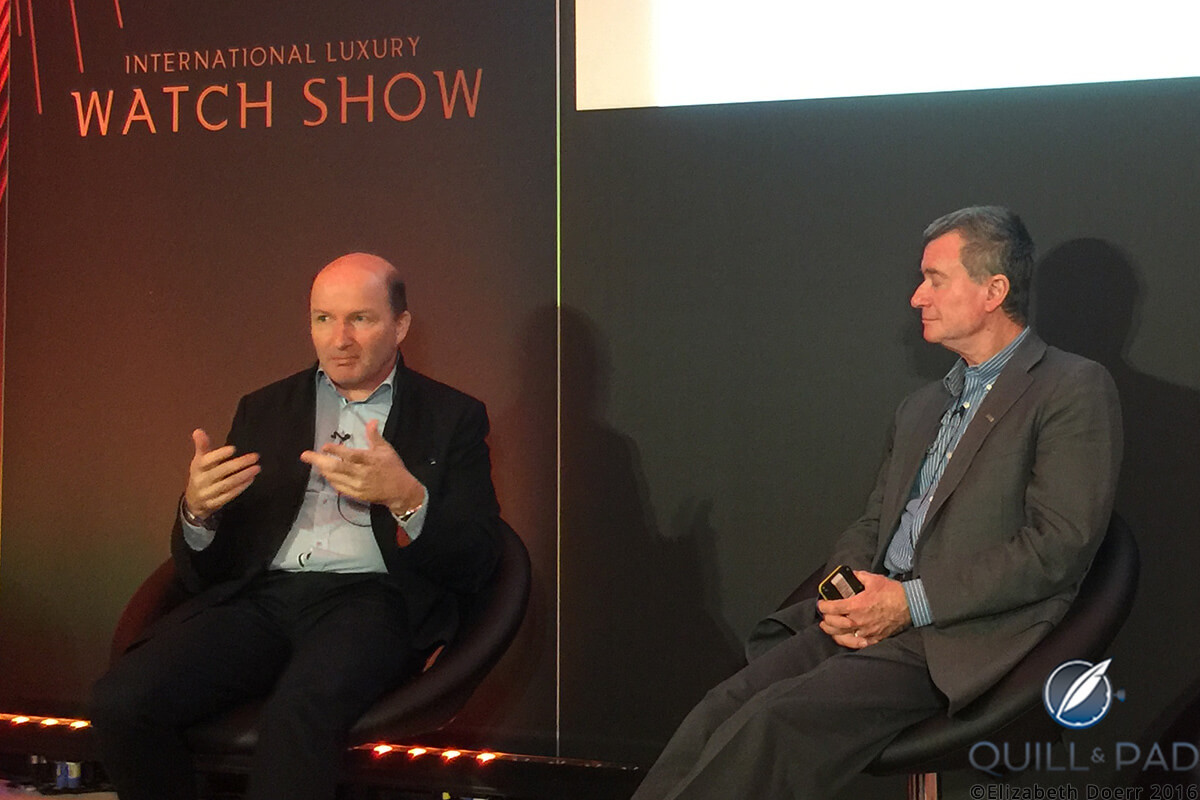Ian Skellern in discussion with Kari Voutilainen at SalonQP 2016