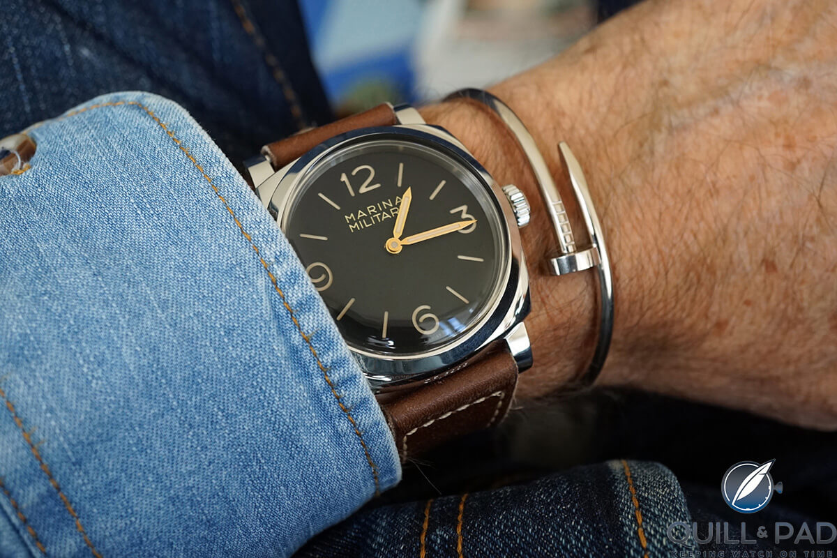 Panerai with Juste un Clou bracelet by Aldo Cipullo for Cartier