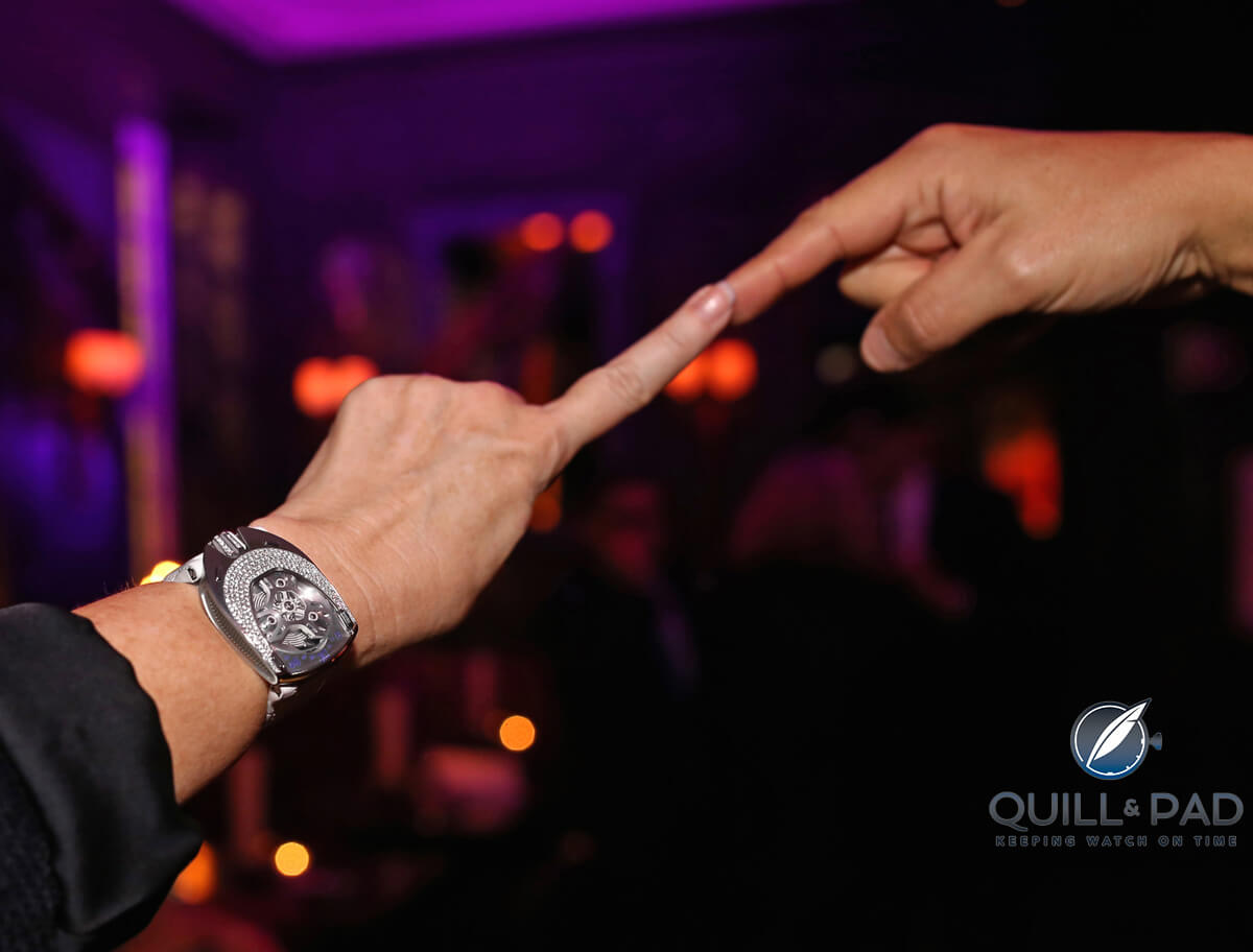 ET phone home! Urwerk UR-106 Lotus White on the wrist