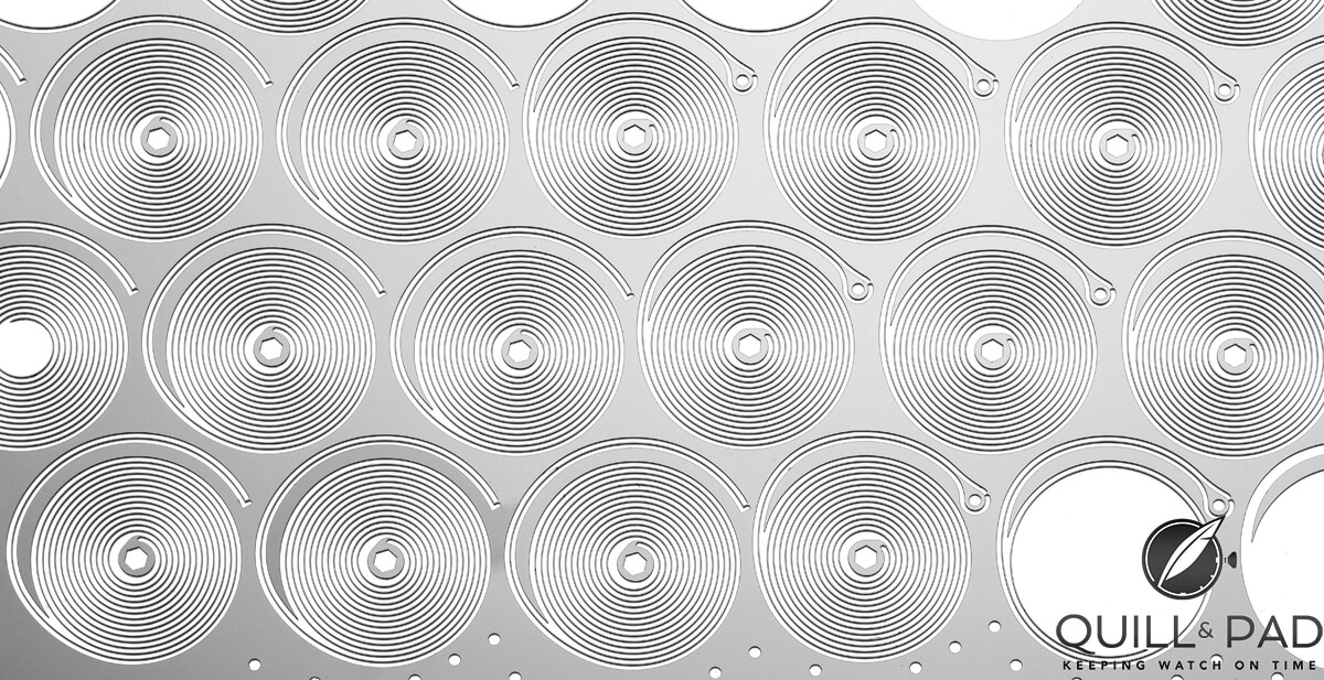 Silicon balance springs by Sigatec for Ulysse Nardin