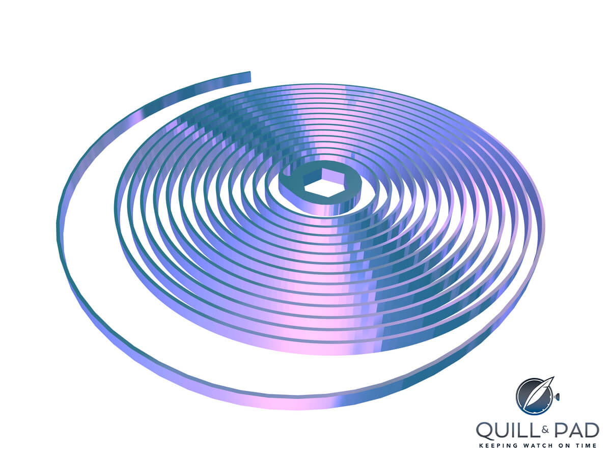 7. Ulysse Nardin’s silicon balance spring.